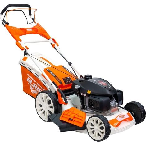 RURIS Tondeuse à Gazon Thermique RX444S, Moteur Honda 4,6 CV, 510 mm, Sac 65 L, 5 Fonctions : Ramassage, Éjection Arrière et Latérale, Mulching, Autonettoyage (1/5)