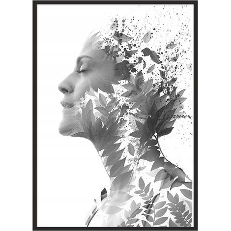 Bild Poster im Rahmen 53x73cm Frau Valentinstag P737 (1/4)