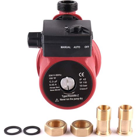 Pompe de Circulation  Circulateur eau Chaude froide  Pompe à eau chaude sanitairesystème de chauffage central Pompe à eau de transfert domestique Automatique (1/5)