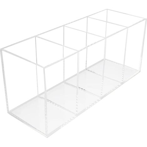 de bureau en acrylique pour pinceaux de maquillage et stylos