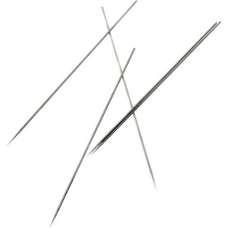 Agujas para aerógrafo para patrones de pulverización muy finos, juego de 5, acero inoxidable de 0,3 mm, prepulidas a máquina, aptas para aficionados y profesionales. (1/5)