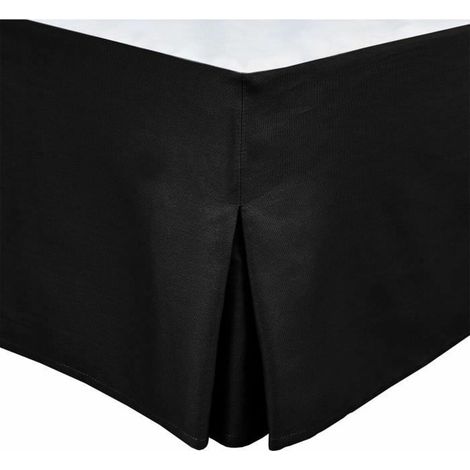 Coprirete - HOME LINGE PASSION - 140 x 190 cm + 30 cm - Nero (1/2)