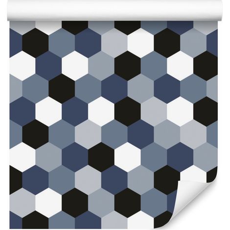 Geometrische Jugendtapete für Wohn- und Schlafzimmer, 50 x 1000 cm (1/5)