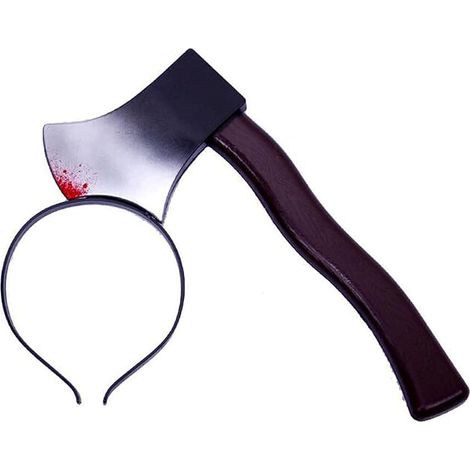 1 Serre-tête hache en plastique caoutchouc accessoire déguisement Halloween fête thème adulte enfant (1/5)