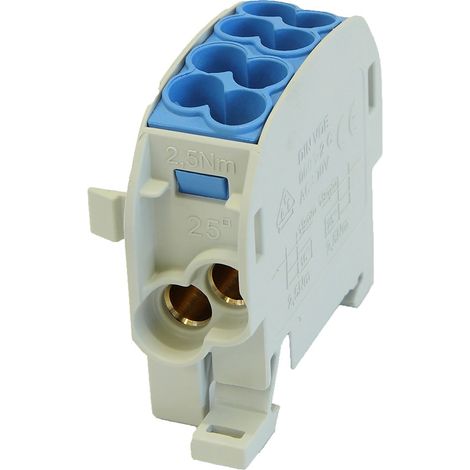 Zweigverteilerblock SCB 25 Al/Cu 80110 simblock, blau (1/5)
