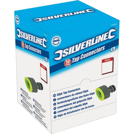 Silverline 456968 Boîte présentoir de 50 nez de robinet 1/2" et 3/4" (1/2)