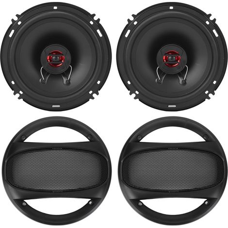 Paire de tweeters audio 6,2 pouces/15,8 cm haut-parleur à dôme 90dB 65‑20kHz 12V universel pour système sonore (1/5)