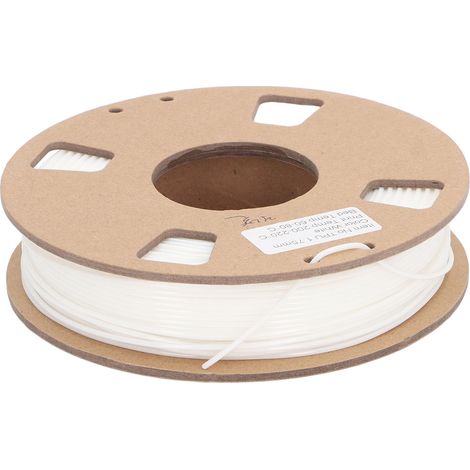 Filament pour imprimante 3D 1.75mm Flexible TPU Filament Bundle Haute Précision 95A Soft Filament d'impression 3D Consommable d'imprimante 3D Blanc (1/5)