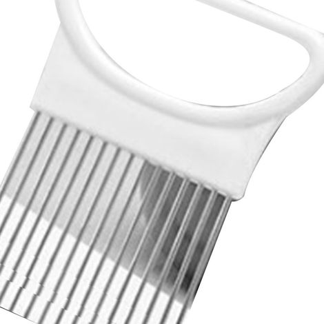 Outils créatifs : protège-oignon, aiguille à oignons en acier inoxydable, aiguille à viande effilochée, support pour trancheuse à fruits et légumes (1/5)