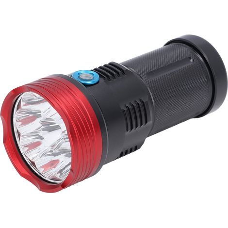 Linterna LED recargable para camping, linterna táctica para exteriores de 8000 lúmenes, linterna eléctrica para viajes de aventura, senderismo y camping. (1/5)