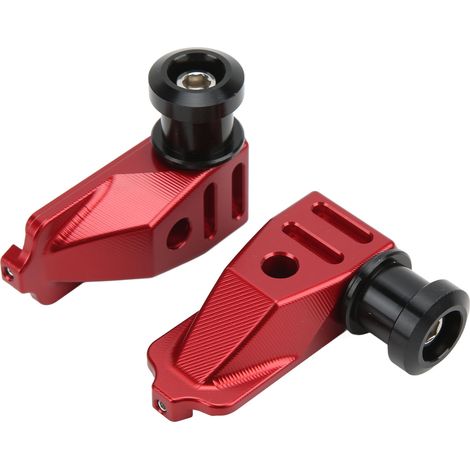 Jeu de réglage de chaîne arrière moto en alliage d'aluminium, remplacement pour CB500F CB500X CBR500R 2013-2016, rouge, bloc d'axe de roue arrière (1/5)