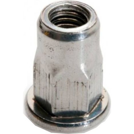 100 Ecrous à Sertir Semi Hexagonaux Tête Plate GOFIX M10 x 20.5 mm - Acier - D-Work