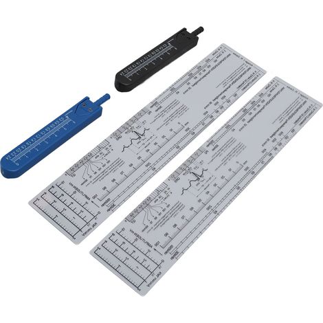 Ensemble de 2 compas et règle pour ECG, outil de mesure et de traçage d'électrocardiogramme pour les soins infirmiers (1/5)