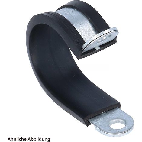 FLEXA FRSS Klemmschelle mit Gummiprofil für Schlauch-Außendurchmesser 17,0mm Bohrung 1x5,3mm - 1 Stück