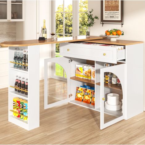 MEUBLIV mueble de almacenamiento 70x35x180 cm blanco – 3 cajones y puertas (1/5)