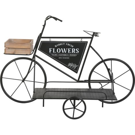 Expositor Metal Madera 131X62X83 Bicicleta Negro (1/5)