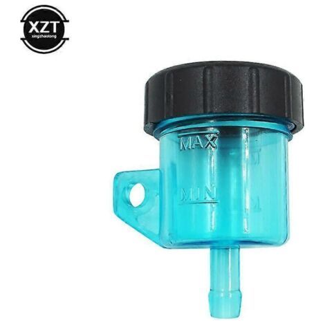 Accessoires de réfection moto : réservoir de liquide de frein avant, réservoir d'embrayage à pression, godet d'huile, godet d'huile divisé, godet d'huile de pompe supérieure (bleu). (1/4)