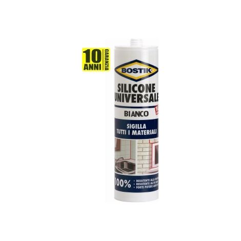 Bostik 280 ml cartuccia silicone universale bianco colla sigillante antimuffa (1/2)