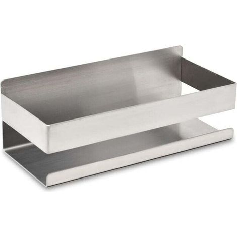 Bathroom shelf for shampoo and shower gel, chrome shower storage, no-drill shower shelf, suction cup shower holder, silver shower soap dish (1/4)