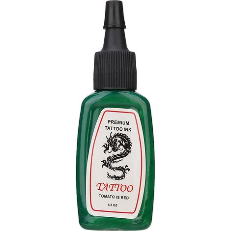 Encre de tatouage professionnelle pour sourcils 15ml (Vert Herbe) - Pigment longue durée, coloration rapide (1/5)