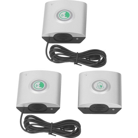 Ce kit de sonnette vocale sans fil comprend deux unités intérieures et une unité extérieure, offrant une fonctionnalité d'interphone bidirectionnel longue portée adaptée aux maisons, aux usines et aux (1/5)