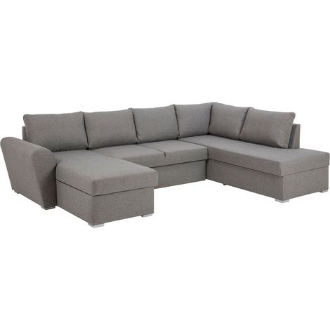 Stan Canapé-lit, chaise longue côté gauche, gris clair. (1/5)