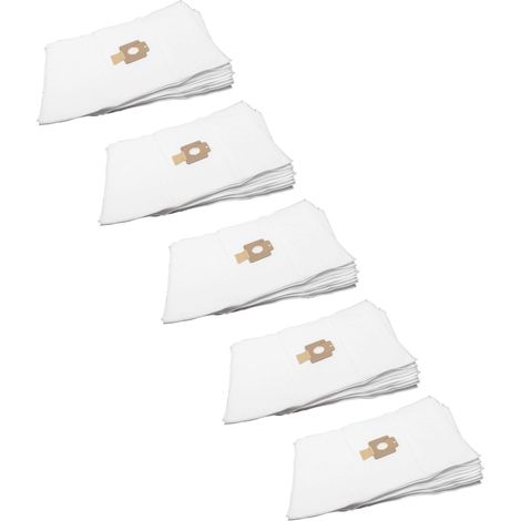 vhbw 50x Vacuum Cleaner Bag compatible with Nilfisk Sopra Gold, 160, 260 Vacuum Cleaner, 50 cm x 36 cm, White (1/2)