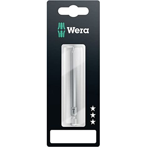 Wera 855/4 Z SB SiS 05073524001 Inserto a Croce PZ 2 Acciaio per utensili duro, duro F 6.3 1 pz. (1/4)