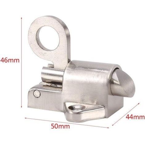 Verrou À Loquet, Serrure en Aluminium De Sécurité Anneau De Ressort Ressort Rebond Porte Loquet De Verrouillage De Sécurité De Haute Qualité for Porte Fenêtre (1/3)