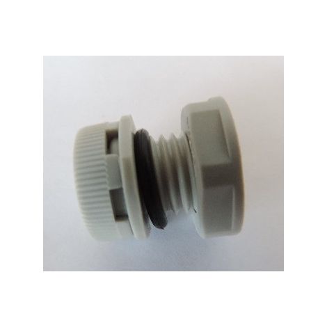 Aerateur de coffret Ø 19x17mm en plastique gris pour ventilation 120l/h étanche IP68 CUBO ENSTO