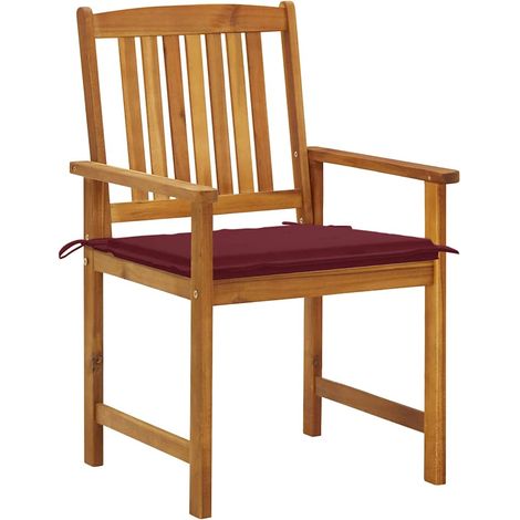 Maison Exclusive - Gartenstühle mit Kissen 8 Stk. Massivholz Akaz (1/5)