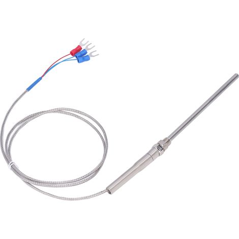 BERM 100-mm-Thermoelement-Temperatursensor PT100, Messbereich 0–400 °C, Länge: 1 Meter (1/5)