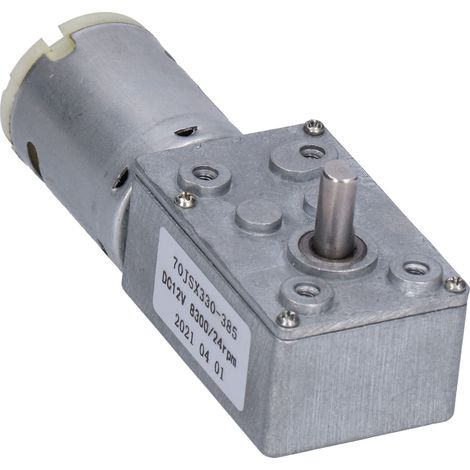 Moteur électrique à engrenage à vis sans fin turbocompressé pour ouvre-fenêtre et porte, mini treuil, 12 V CC, 24 tr/min