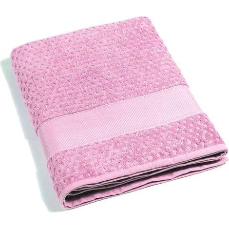 CALEFFI Telo Bagno in Cotone Sirena '99 Standard Spugnissima Tinta Unita Rosa