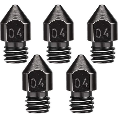 Stück 0,4 mm/1,75 mm Extruderdüsen, hochtemperaturbeständige 3D-Druckerdüsen für MK8 (1/5)