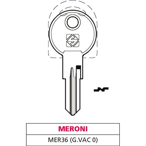 Silca CHIAVE OTTONE MER36 (G. VAC 0) MERONI 20.00 pz