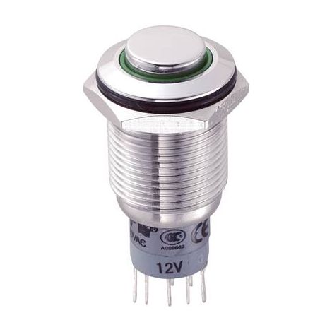 INTERRUPTEUR ANTIVANDALISME TRU COMPONENTS LAS2GQH-22ZE/G/12V/S/P 701885 250 V/AC 3 A 2 X ON/ON À ACCROCHAGE 1 PC(S)