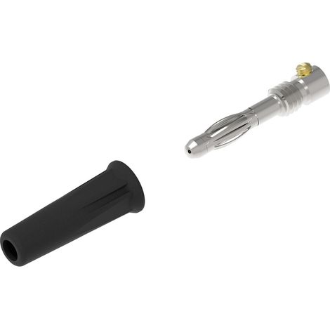Electro PJP 1060-C-CD1-N Büschelstecker Stecker, gerade Stift-Ø: 4 mm Schwarz 1 St. (1/2)