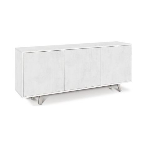 Sideboard mit drei Türen in Ossido White 177x41x H74 cm