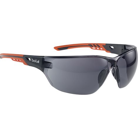 Bolle NESS+ Platinum Safety Glasses - Smoke Lens, Premium Eye Protection