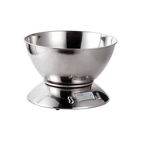 Bilancia da cucina digitale in acciaio inossidabile 5 kg div. 1g eva