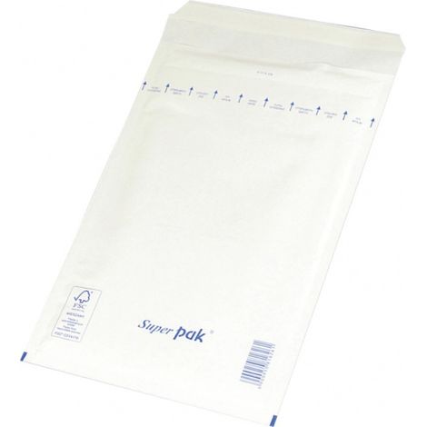 Sobres autoadhesivos de pl谩stico de burbujas, blancos, 10 unidades.