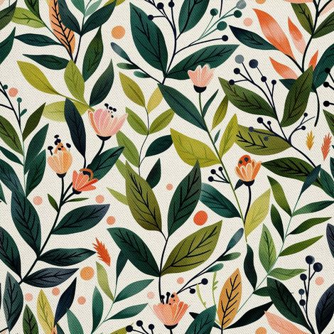Tissu décoratif d'extérieur Oxford - Motif printemps I DX7690 (1/5)