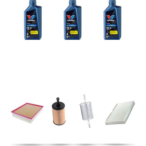 Kit tagliando 4 FILTRI e 3L OLIO compatibile con Peugeot 307 1.4 55kw Dal 2001 (1/5)
