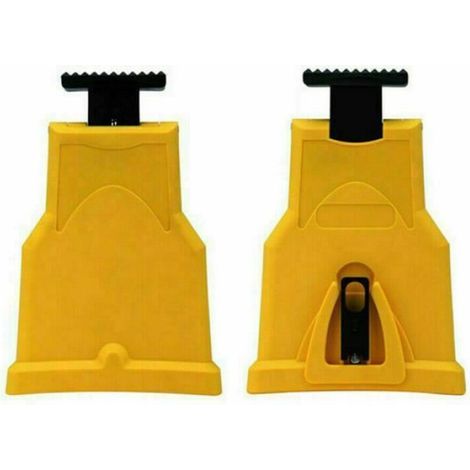 Tronçonneuse Scie Dent Aiguisoir Affuteur Affûteuse Aiguiseur affûtage Chaîne Menuiserie Jaune (1/3)