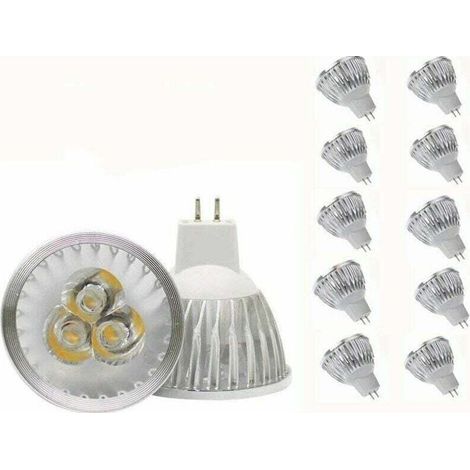 MR16 LED-Lampe, 3 W, warmweiß, GU5.3, 12 V, 3 W LED-Spotlampe, geeignet für Einbaustrahler, entspricht einer 20-W-Halogenlampe, 10er-Packung Ikodm (1/5)