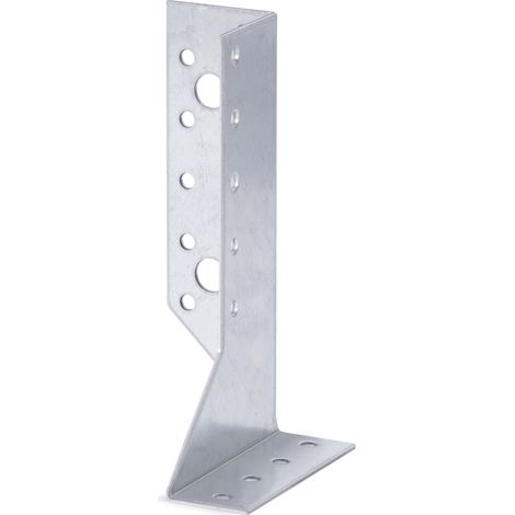 Sabot de poutre type A gauche 25 x 140 mm – Acier galvanisé sendzimir – Marque Alberts (1/2)