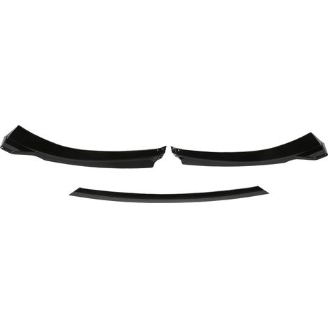 KEESK DESIGN 3 Sections Spoiler Lip Kit Avant Bas Bumper Standard MK6 2009-2013 Noir Brillant Remplacement (1/5)
