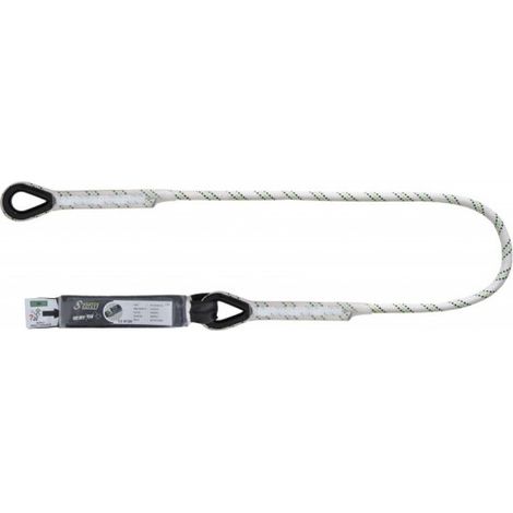 KRATOS SAFETY - Longe en corde tressée 1,80 m avec absorbeur d'énergie