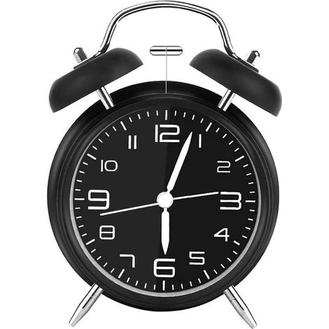 [JAMAIS UTILISÉ]Reveil Double Cloche Rétro Alarme, Analogique Silencieuse réveil (1/5)